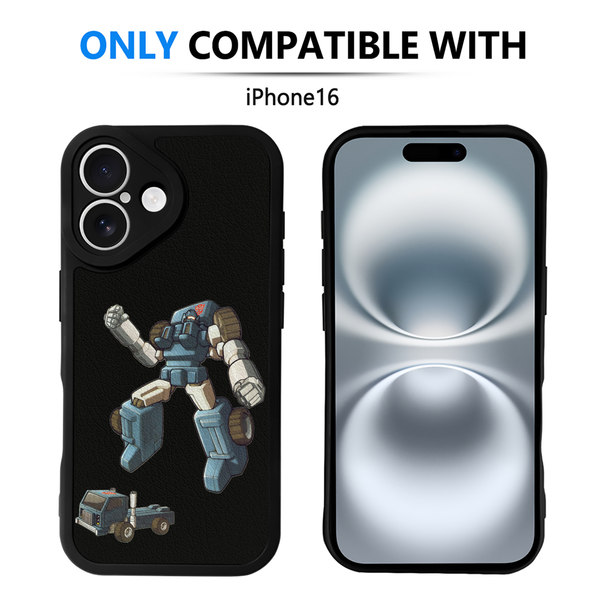 （画像用）  【iPhone 16シリーズ対応】シリコンスマホケース（レザー調） 材質：シリコン